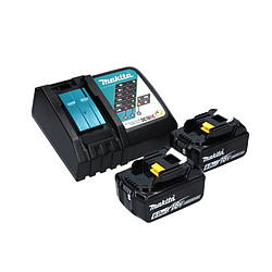 Makita DJS 161 RGJ Cisailles sans fil 18 V 1,6 mm + 2x Batteries 6,0 Ah + Chargeur + Coffret Makpac 