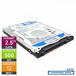 Disque Dur 500Go SATA 2.5 Western Digital Blue WD5000LPVX-60V0TT0 7mm 5400rpm 8Mo