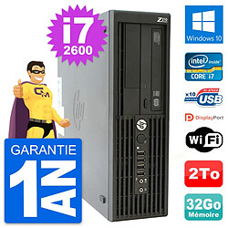 PC HP WorkStation Z210 SFF Core i7-2600 RAM 32Go Disque 2To Windows 10 Wifi · Occasion 