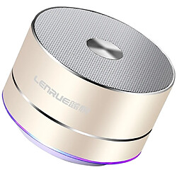 Wewoo Enceinte Bluetooth Haut-parleur sans fil portable LENRUE Haut-parleurs stéréo à LED avec micro intégré MP3 MINI Subwoof Smart Column Loudspeaker 