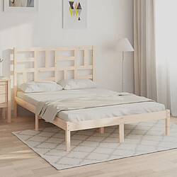 vidaXL Cadre de lit sans matelas bois massif 150x200 cm