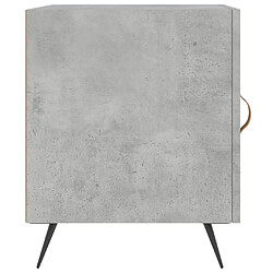 Acheter vidaXL Table de chevet gris béton 40x40x50 cm bois d’ingénierie