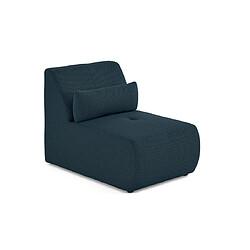 Lisa Design Onyx - fauteuil sans accoudoirs - en tissu mailles 3D Onyx - fauteuil sans accoudoirs - en tissu mailles 3D - Bleu canard