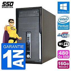 PC Tour HP ProDesk 400 G1 Intel Pentium G3220 RAM 16Go SSD 480Go Windows 10 Wifi · Occasion 