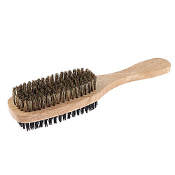 Acheter Brosse à Moustache Pour Barbe Et Poils De Cheveux Pour Hommes, 2 Tailles, Avec Manche En Bois