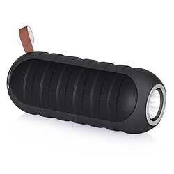 Yonis Enceinte Bluetooth Portable Stéréo LED FM Micro Intégré Enceinte Bluetooth Portable Stéréo Sans Fil Avec Lampe Torche LED Slot Carte TF FM Microphone Intégré Rouge YONIS