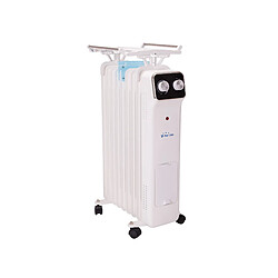 Purline Radiateur d'huile blanc avec réservoir d'humidification