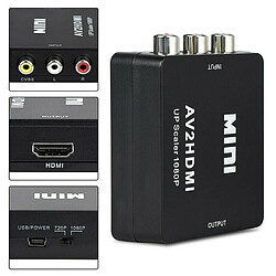 Avis Universal (Noir) Adaptateur HDMI à AV Mini Converter Cable CVBS RCA 1080p Composite Video Audio