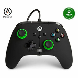 Power A Casque GAMING PRO GAMER EH50BK LEDS RGB PC Switch PS5 PS4 Xbox Series X/S + Manette XBOX ONE-S-X-PC NOIRE ET VERT Officielle