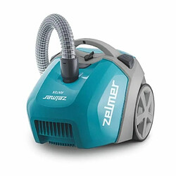 Zelmer Antek ZVC3501T, Aspirateur traîneau avec Sac, Plastique et Acier Inoxydable, Turquoise 