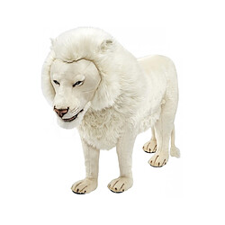 Hansa peluche Geante Lion Blanc 4 pattes 140 cm L 