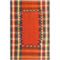 Vidal Tapis de laine 212x141 orange Jajim