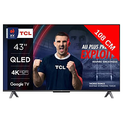 TCL TV QLED 4K 108 cm 43QLED770 Google TV