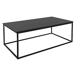 ML-Design Table basse noir mat rectangulaire style industriel minimaliste métal 110x59 cm