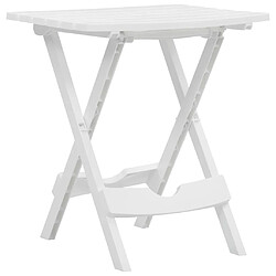 vidaXL Table pliable de jardin 45,5x38,5x50 cm Blanc