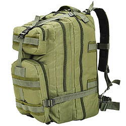 vidaXL Sac à dos en style militaire 50 L Vert olive 