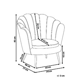 Avis Beliani Fauteuil Velours Vert LOVIKKA