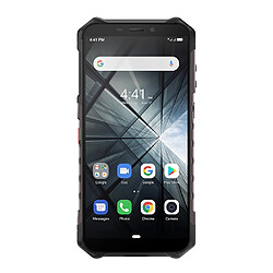 Wewoo Smartphone incassable antichoc Armor X3 téléphone robuste 2 Go + 32 Go IP68 étanche 5,5 pouces Android 9.0 MT6580 Quad Core 32 bits jusqu'à 1,3 GHz batterie 5000 mAh double caméra arrière et visage à déverrouiller Réseau 3G Noir