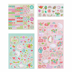 TOGA Kit décoration fleurs pour Scrapbooking