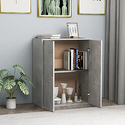 Avis Maison Chic Buffet,Meuble de Rangement,commode pour salon,Cuisine Gris béton 60 x 30 x 75 cm Aggloméré -MN24028