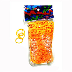 Rainbow Loom Recharge élastiques : Orange Fluo