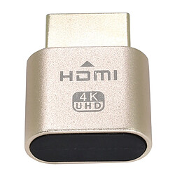 2 dans 1 HDMI DDC EDID Plug Tétine 3840x2160 Sans Tête Fantôme Affichage Émulateur pour Vidéo carte Serrure, installation Simple, Compact