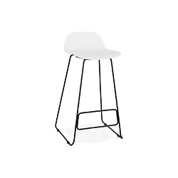 Kokoon Design Tabouret de bar design SLADE WHITE 50,5x53x95 cm 