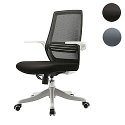 Mendler Chaise de bureau moderne HWC-J88, chaise de bureau, ergonomique et respirante accoudoir relevable ~ noir 