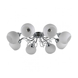 Luminaire Center Plafonnier Masseri Acier Chrome 8 ampoules 25cm Matériau : AcierColoris : ChromeNombre d'ampoules : 8Type d'ampoule : E27Puissance Max en Watts (W) : 40Ampoules incluses : NonIP20Hauteur en Cm : 25Diamètre en Cm : 67