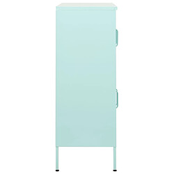 Avis vidaXL Armoire de rangement Vert menthe 80x35x101,5 cm Acier