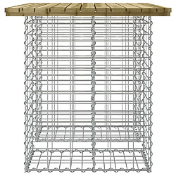 Acheter Maison Chic Banc de jardin | Banquette de jardin | Chaise Relax design gabion 100x70x72 cm bois de pin imprégné -MN36927