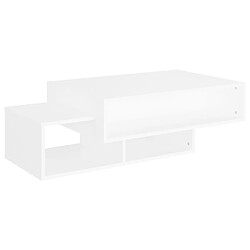 vidaXL Table basse Blanc 105x55x32 cm Bois d’ingénierie