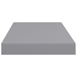 Acheter vidaXL Étagères murales flottantes 4 pcs gris 50x23x3,8 cm MDF