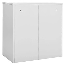 Avis vidaXL Armoire à casiers Gris clair et bleu 90x45x92,5 cm Acier