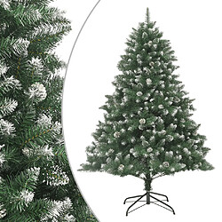 vidaXL Sapin de Noël artificiel avec support 240 cm PVC 