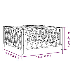 Acheter vidaXL Table de jardin anthracite 70x70x34 cm tissu tissé