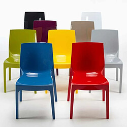 18 Chaises Ice Grand Soleil polypropylène restaurant promo offre stock, Couleur: Vert pas cher