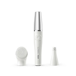 Braun Épilateur Visage Face 9 Pro - Avec Brosse Exfoliante - Blanc/Argent