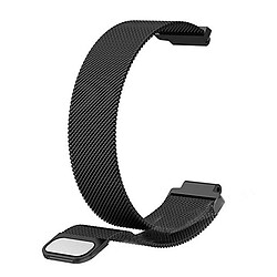 PHONECARE Bracelet Milanese Loop Fermoir Magnétique - Garmin Forerunner 220 / 230 / 235 / 620 / 630 /735XT - Noir 