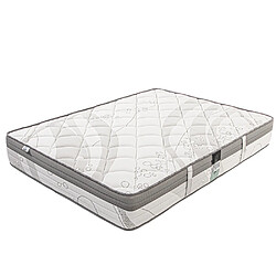 Avis LUXURY LITERIE Ensemble matelas Relaxation 140x200 cm + sommier beige ep20cm + 2 oreillers + couette