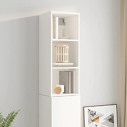 Acheter vidaXL Armoire murale Blanc brillant 34,5x32,5x90 cm Bois d'ingénierie