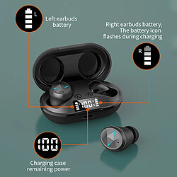 Universal TWS Bluetooth 5.0 Casque avec microphone Écran LED Sans fil Bluetooth Bouchon d'oreille Casque Bruit imperméable Casque casque Casque casque