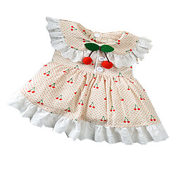 costume de princesse pour chien Vêtements chiot chien mignon robe vêtements princesse robe d'été abricot l