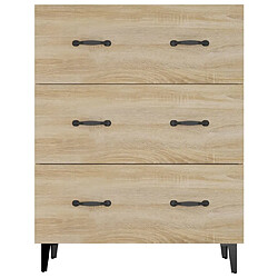 Maison Chic Buffet,Meuble de Rangement,commode pour salon,Cuisine chêne sonoma 69,5x34x90 cm bois d'ingénierie -MN28040 pas cher