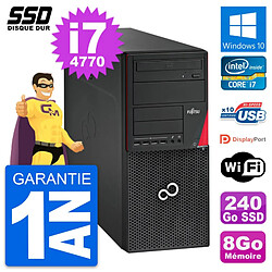 PC Tour Fujitsu Esprimo P720 Intel i7-4770 RAM 8Go SSD 240Go Windows 10 Wifi · Occasion 