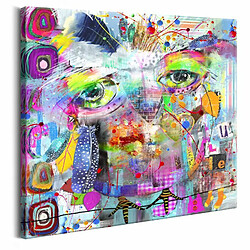 Paris Prix Tableau Imprimé Colourful Owl 70 x 70 cm 