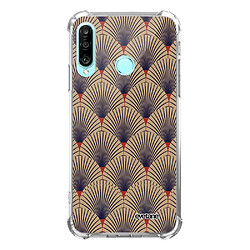 Coque Huawei P30 Lite anti-choc souple avec angles renforcés transparente Art déco motifs Evetane 