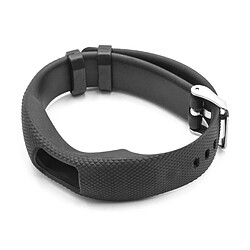 vhbw bracelet TPE 24.5cm compatible avec Garmin Vivofit 4 montre connectée - noir