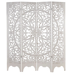 Paravent Alexandra House Living Blanc Bois 160 x 2,4 x 180 cm