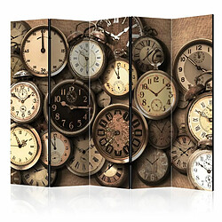 Paris Prix Paravent 5 Volets Old Clocks 172x225cm